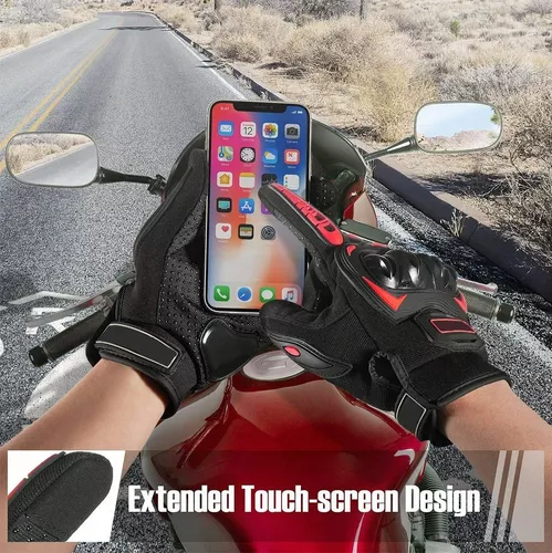 GUANTES MOTO ARMAD GEAR TOUCH, CUERO Y TELA IMPERMEABLE, TALLA L - 5