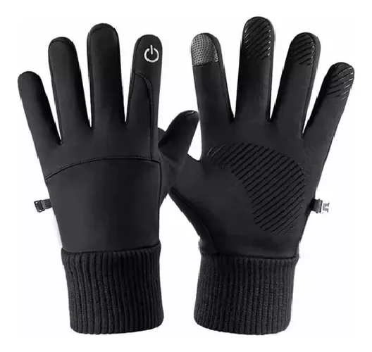 GUANTES DE MOTO IMPERMEABLES TÉRMICOS TOUCH SPORTS, TALLA M, COLOR NEGRO - 1