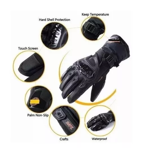 GUANTES SUOMY INVIERNO IMPERMEABLE PARA MOTOCICLISTA TÉRMICO, TALLA 2XL - 7