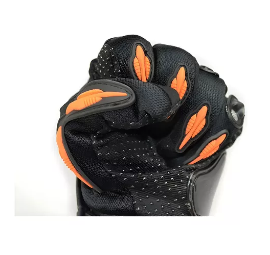 GUANTES DE MOTO PROTECCIÓN INVIERNO IMPERMEABLES, TALLA XL, COLOR NARANJA - 3