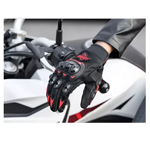 GUANTES DE MOTO PROTECCIÓN INVIERNO IMPERMEABLES, TALLA XL, COLOR NARANJA - 7