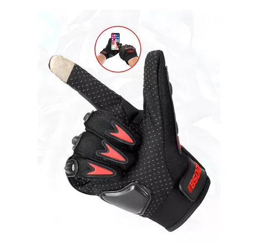 GUANTES DE MOTO PROTECCIÓN INVIERNO IMPERMEABLES, TALLA XL, COLOR NARANJA - 8