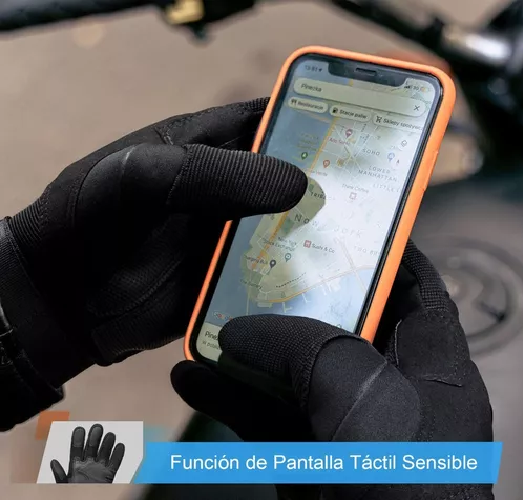 GUANTES DE MOTO CON PANTALLA TÁCTIL Y MOSQUETÓN, TALLA XXL - 6
