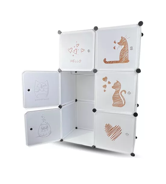 ORGANIZADOR INFANTIL MODULAR PARA CLOSET BLANCO - 1
