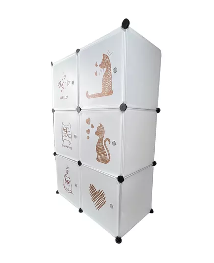 ORGANIZADOR INFANTIL MODULAR PARA CLOSET BLANCO - 5