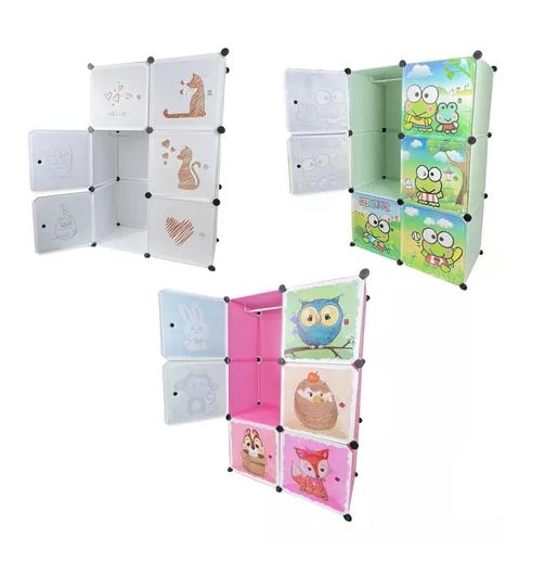 ORGANIZADOR INFANTIL MODULAR PARA CLOSET BLANCO - 6