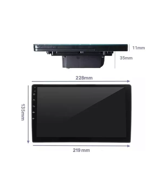 RADIO ANDROID 8.1 CON GPS Y MIRROR LINK 9' 2 DIN, COLOR EN COLOR NEGRO - 3