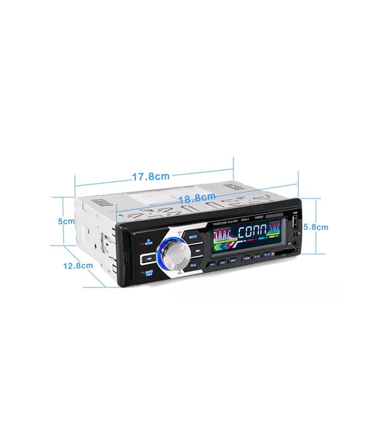 REPRODUCTOR PARA AUTO BLUETOOTH MP3 USB, MANOS LIBRES, COLOR EN COLOR NEGRO - 2