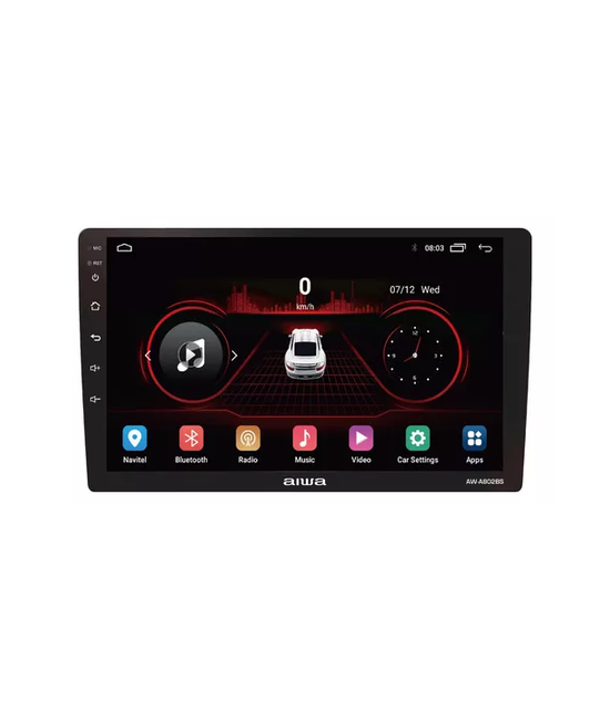 RADIO AUTO 2 DIN ANDROID TOUCH HD 9', AIWA AW-A802BS, COLOR EN COLOR NEGRO - 1
