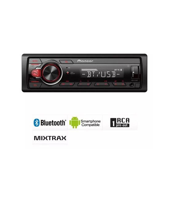 RADIO AUTO PIONEER MVH S215BT CON USB Y BLUETOOTH, COLOR EN COLOR NEGRO - 3