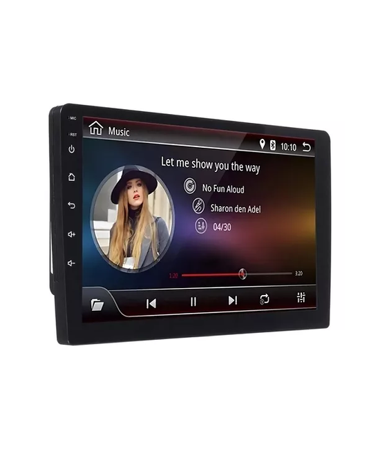 RADIO AUTO 2 DIN ANDROID 9' CON GPS Y WIFI, CONTROL DE VOLANTE, COLOR EN COLOR NEGRO - 1