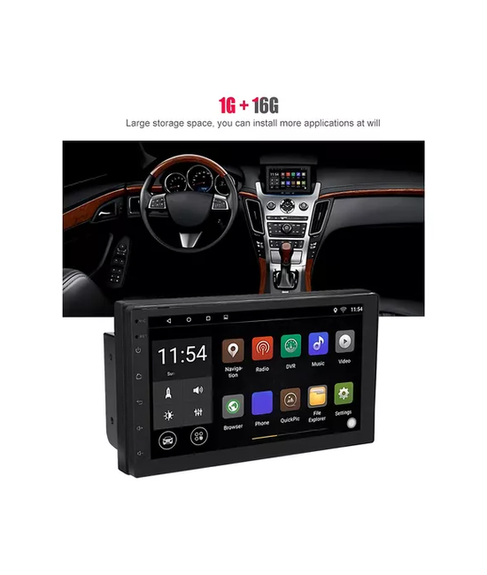 RADIO AUTO 2 DIN ANDROID 9' CON GPS Y WIFI, CONTROL DE VOLANTE, COLOR EN COLOR NEGRO - 5