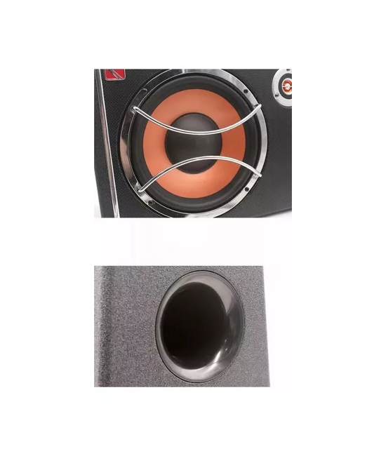 SUBWOOFER PLANO AMPLIFICADO CON PARLANTE Y KIT DE INSTALACIÓN, COLOR EN COLOR NEGRO - 4