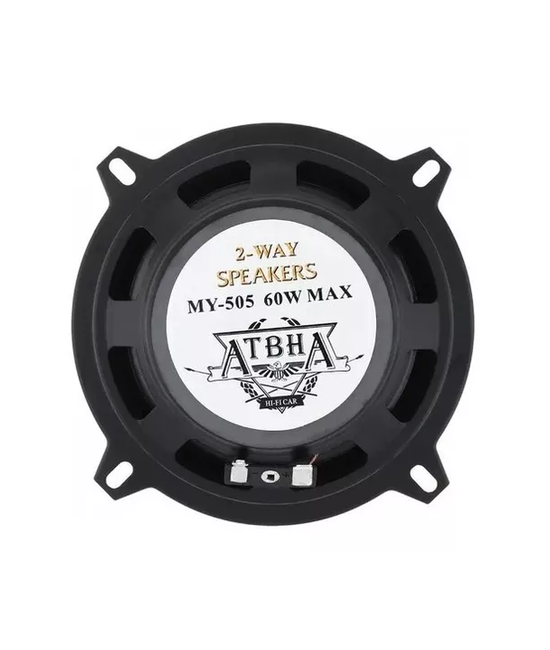 PARLANTE AUTO 13CM REDONDO 60W COAXIAL 2 VÍAS, COLOR EN COLOR NEGRO - 4