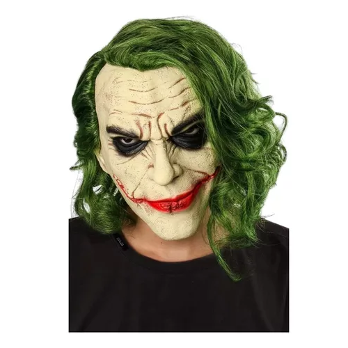 MÁSCARA GUASÓN DE LÁTEX, EOLAND, DISFRAZ DE HALLOWEEN, TERROR JOKER - 1