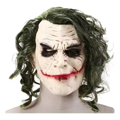 MÁSCARA GUASÓN DE LÁTEX, EOLAND, DISFRAZ DE HALLOWEEN, TERROR JOKER - 2