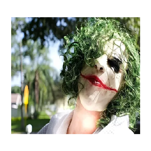 MÁSCARA GUASÓN DE LÁTEX, EOLAND, DISFRAZ DE HALLOWEEN, TERROR JOKER - 5