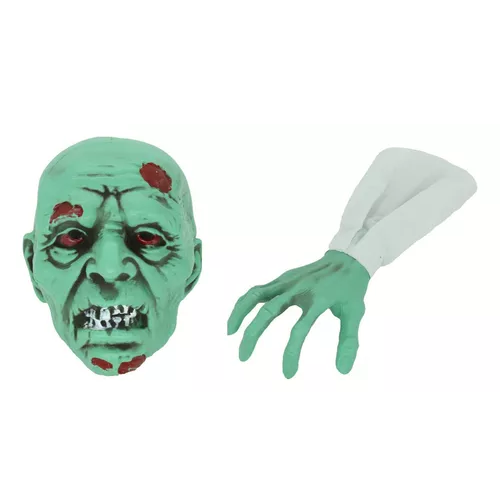 MÁSCARAS DE TERROR PARA DISFRAZ DE HALLOWEEN, CALAVERA CON MANOS VERDES - 1