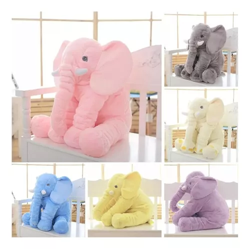 PELUCHE GIGANTE ELEFANTE GRIS, ALMOHADA BEBÉ, SUAVE Y LIVIANO - 2