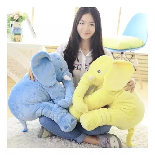 PELUCHE GIGANTE ELEFANTE GRIS, ALMOHADA BEBÉ, SUAVE Y LIVIANO - 6