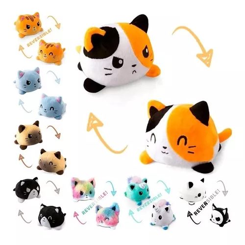 GATO REVERSIBLE DE PELUCHE DE FELPA - 3
