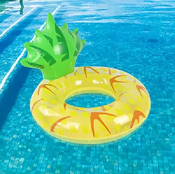 FLOTADOR INFLABLE GRANDE PIÑA EN COLOR EN COLOR AMARILLO - 3