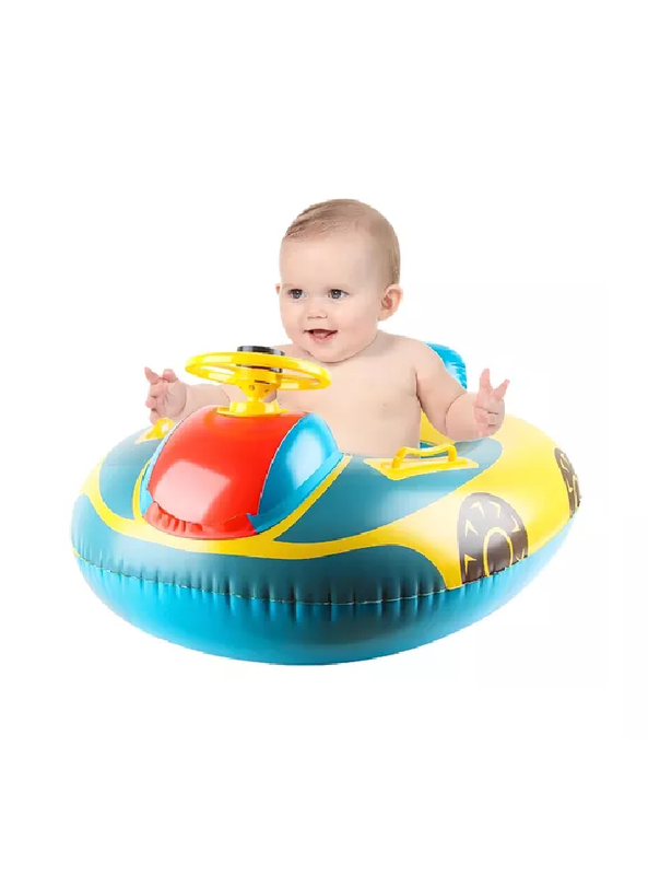 FLOTADOR PARA BEBÉS CON VOLANTE MULTICOLOR - 4