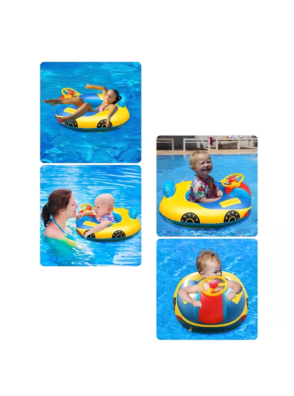FLOTADOR PARA BEBÉS CON VOLANTE MULTICOLOR - 5