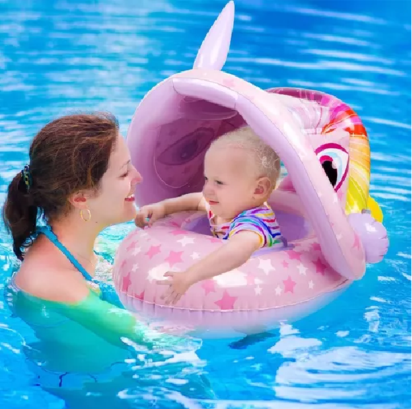 FLOTADORES DIVERTIDO INFLABLE LILA - 5
