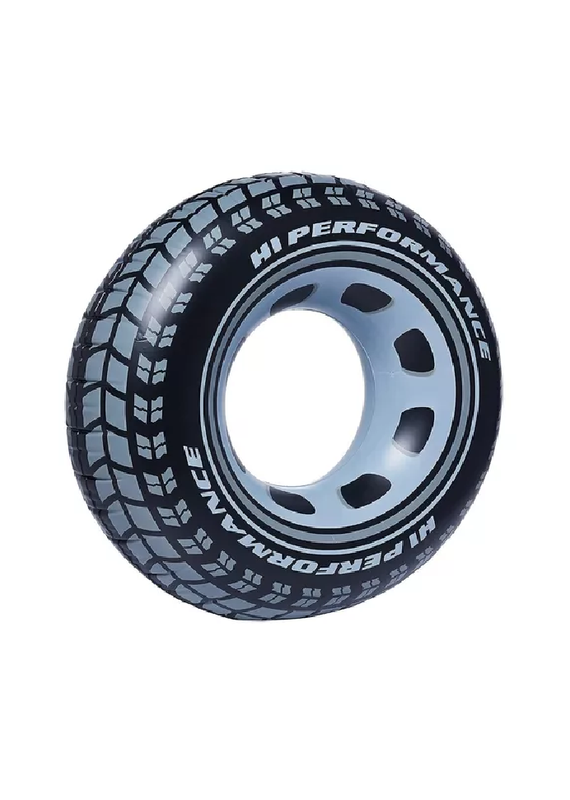 FLOTADOR INFLABLE ANILLO INTEX GIANT TIRE TUBE 91 CM EN COLOR NEGRO - 2