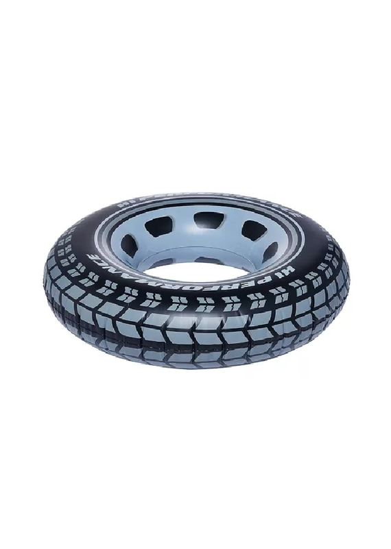 FLOTADOR INFLABLE ANILLO INTEX GIANT TIRE TUBE 91 CM EN COLOR NEGRO - 4