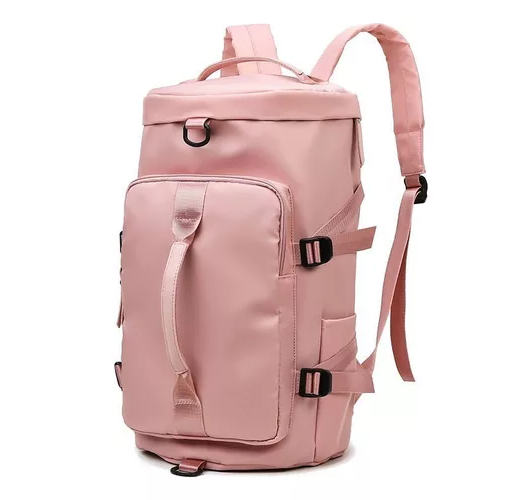 BOLSO DE VIAJE IMPERMEABLE, MOCHILA MULTIUSOS, HOMBRO, GIMNASIO, COLOR ROSADO - 1