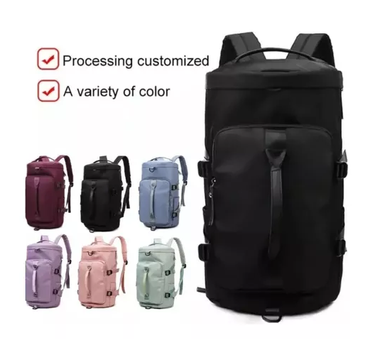 BOLSO DE VIAJE IMPERMEABLE, MOCHILA MULTIUSOS, HOMBRO, GIMNASIO, COLOR ROSADO - 2