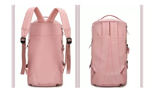 BOLSO DE VIAJE IMPERMEABLE, MOCHILA MULTIUSOS, HOMBRO, GIMNASIO, COLOR ROSADO - 5