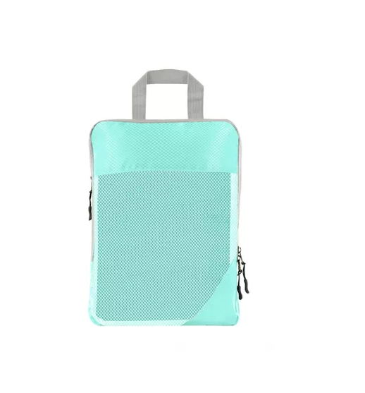 6 PIEZAS DE BOLSAS ORGANIZADORAS DE COMPRESIÓN PARA MALETA, COLOR CELESTE - 1