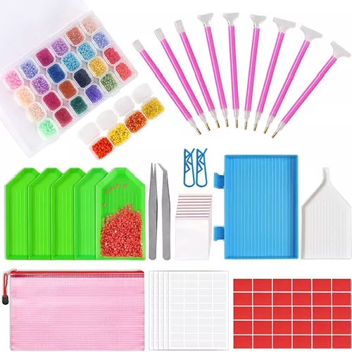 117 PCS KIT DE HERRAMIENTAS DIY 5D DE PINTURA DE DIAMANTE - 1