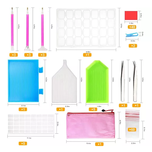117 PCS KIT DE HERRAMIENTAS DIY 5D DE PINTURA DE DIAMANTE - 2