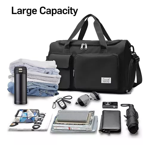 BOLSO DE VIAJE DEPORTIVO, 35 L, COLOR EN COLOR NEGRO - 3