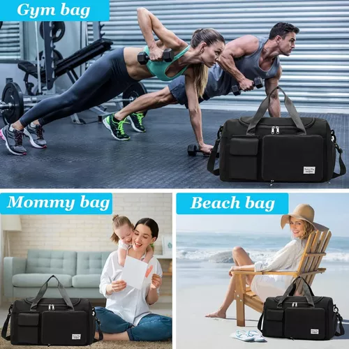 BOLSO DE VIAJE DEPORTIVO, 35 L, COLOR EN COLOR NEGRO - 7