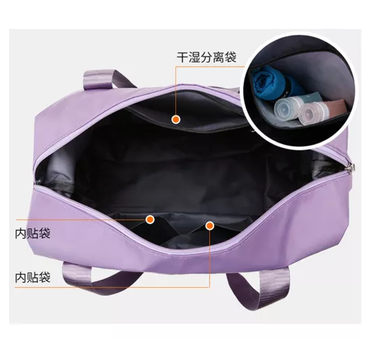 BOLSA DE GRAN CAPACIDAD PARA VIAJES, HOMBRES Y MUJERES, DEPORTES, COLOR ROSA - 5