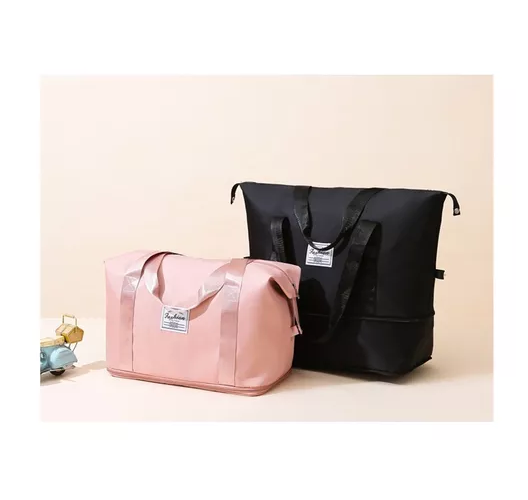 BOLSA DE GRAN CAPACIDAD PARA VIAJES, HOMBRES Y MUJERES, DEPORTES, COLOR EN COLOR NEGRO - 2