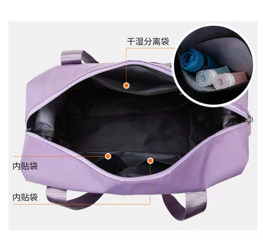 BOLSA DE GRAN CAPACIDAD PARA VIAJES, HOMBRES Y MUJERES, DEPORTES, COLOR EN COLOR NEGRO - 7