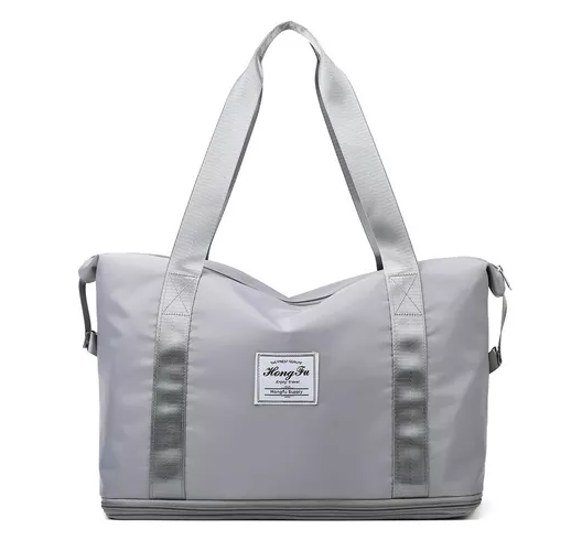 BOLSA DE GRAN CAPACIDAD PARA VIAJES, HOMBRES Y MUJERES, DEPORTES, COLOR GRIS - 1