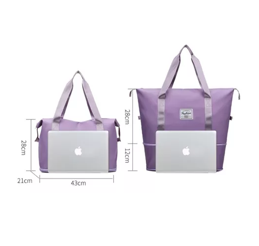 BOLSA DE GRAN CAPACIDAD PARA VIAJES, HOMBRES Y MUJERES, DEPORTES, COLOR GRIS - 2