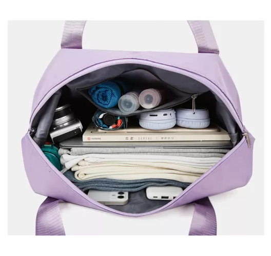 BOLSA DE GRAN CAPACIDAD PARA VIAJES, HOMBRES Y MUJERES, DEPORTES, COLOR GRIS - 4