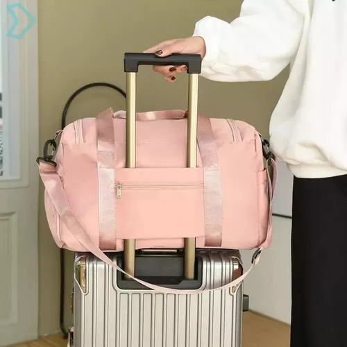 BOLSO DE VIAJE DEPORTIVO, 35 L, COLOR ROSADO - 5