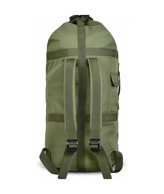 BOLSO SACO ROPERO TÁCTICO MILITAR CAMPING 90L VERDE - 3