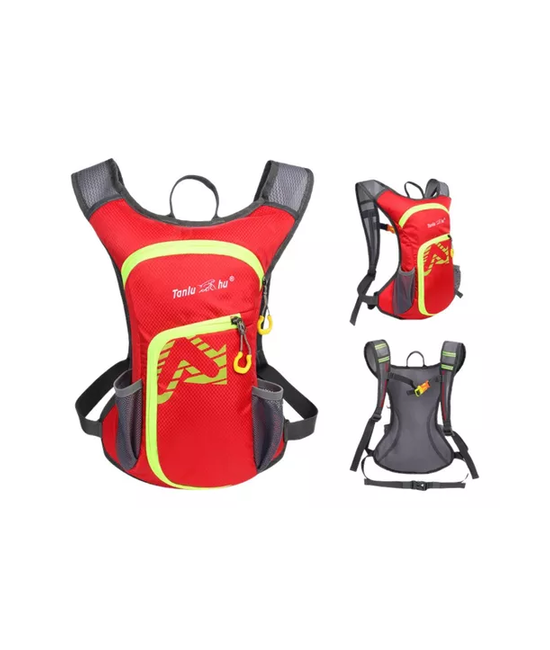 MOCHILA OUTDOOR TREKKING + BOLSA DE AGUA COLOR EN COLOR ROJO - 2