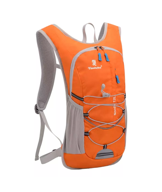 MOCHILA HIDRATACIÓN + BOLSA DE AGUA COLOR NARANJA - 1
