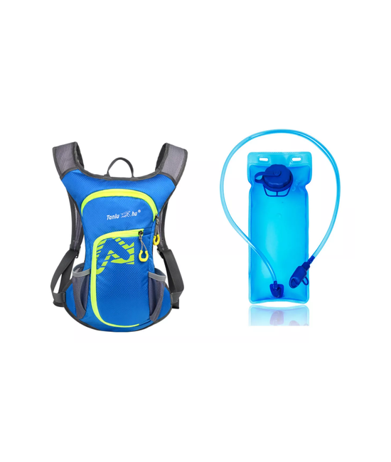 MOCHILA OUTDOOR TREKKING + BOLSA DE AGUA COLOR AZUL - 5